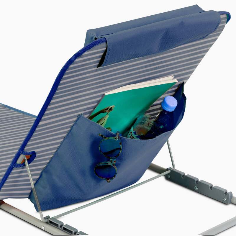 Lettini da mare pieghevole reclinabile in 5 posizioni (3/6)