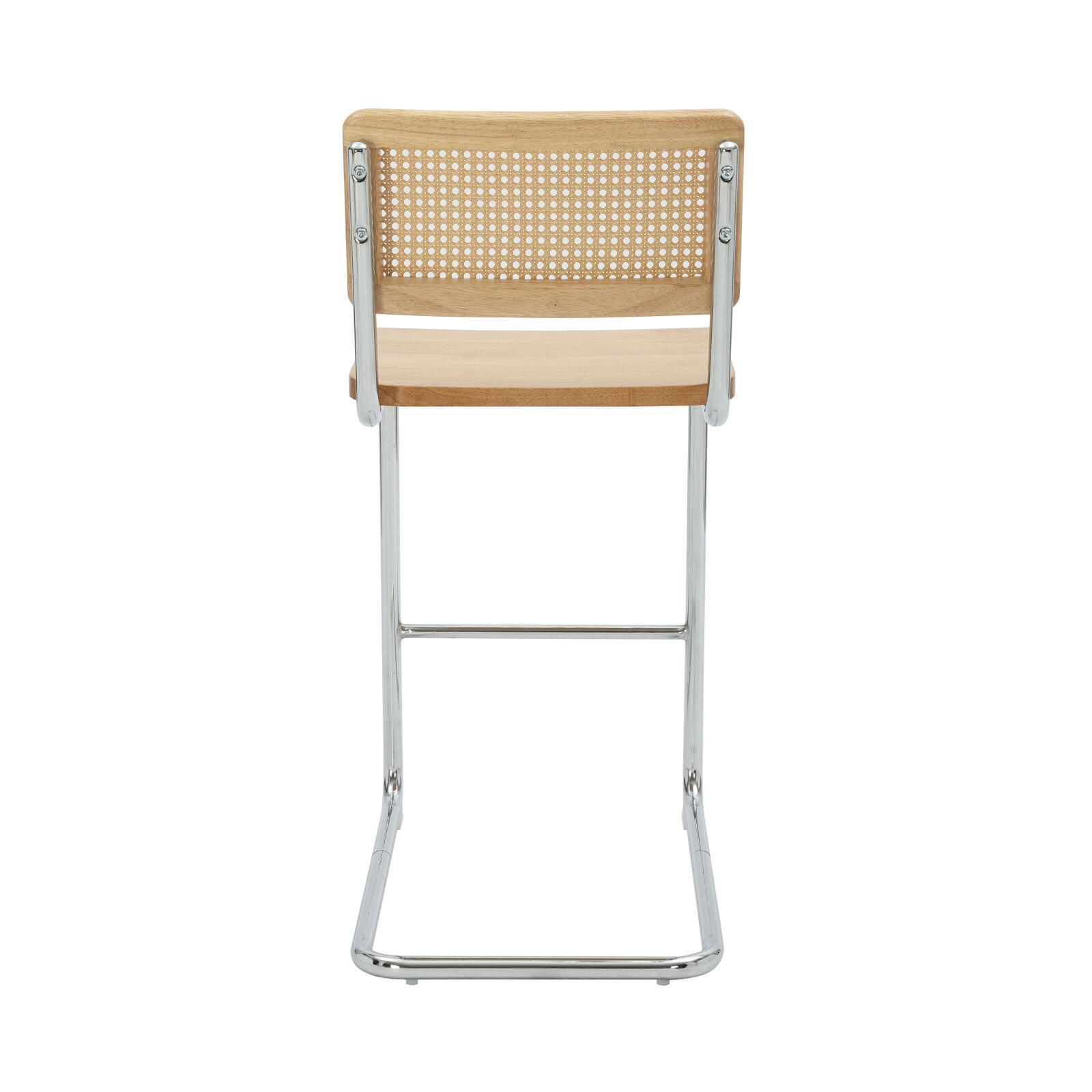 Sedie alta in legno e metallo - Set di 2