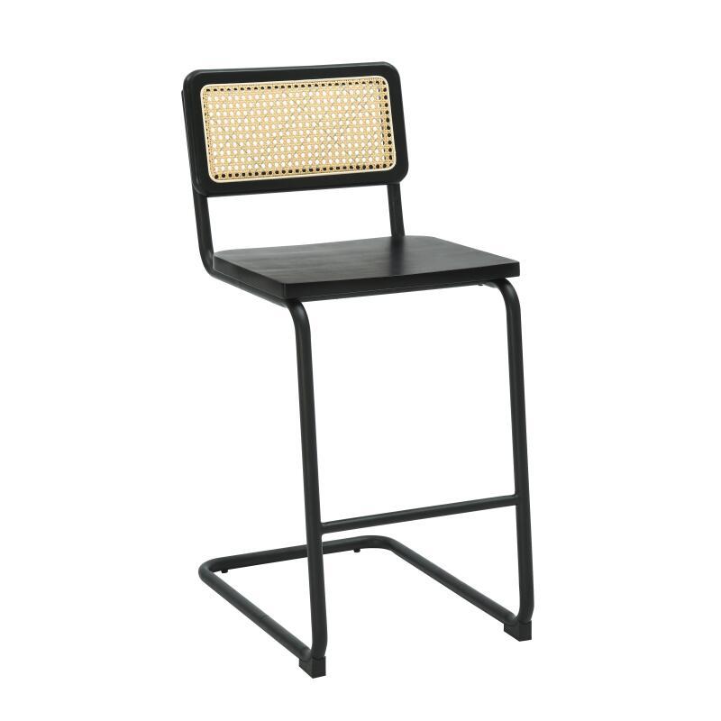 Sedie alta in legno e metallo - Set di 2