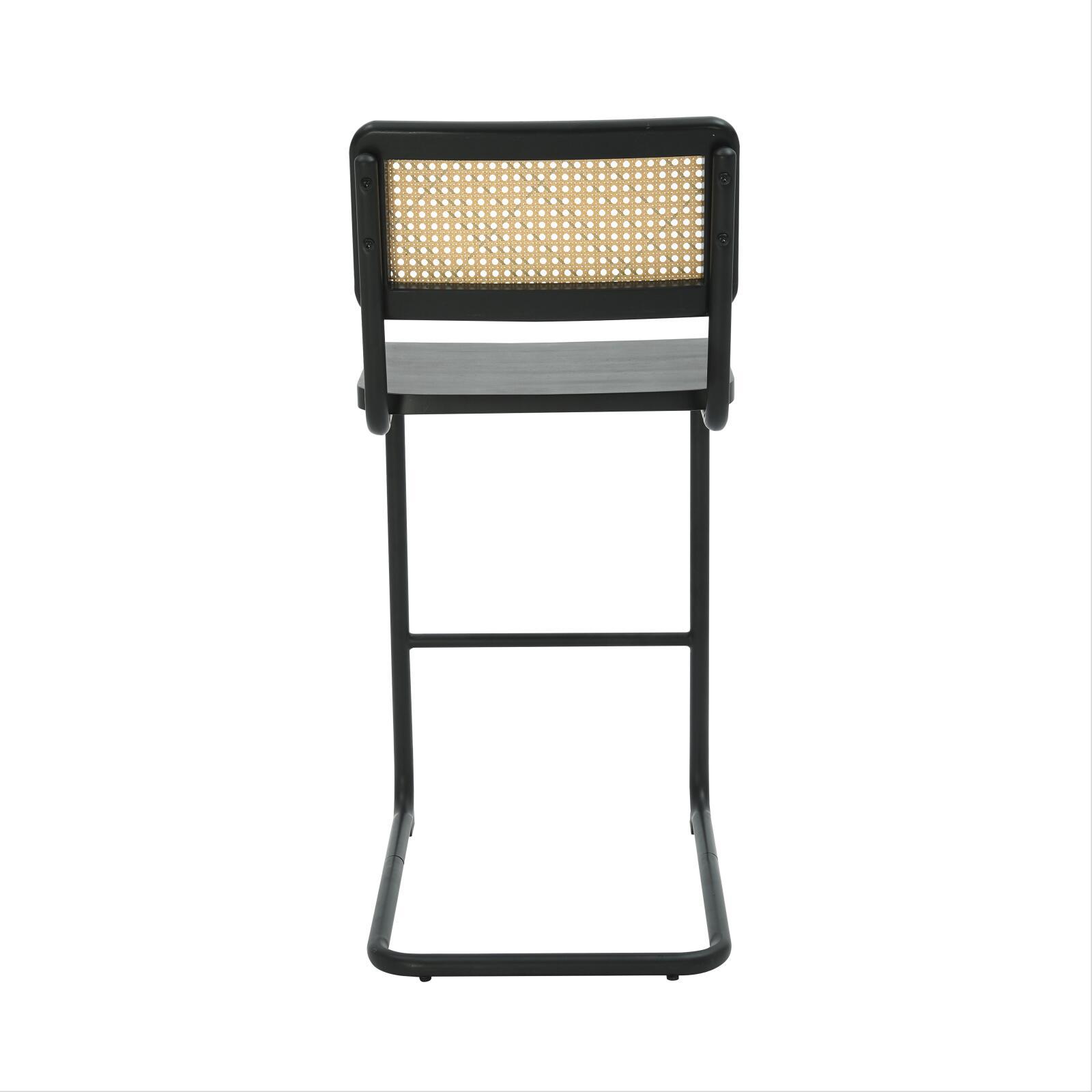 Sedie alta in legno e metallo - Set di 2