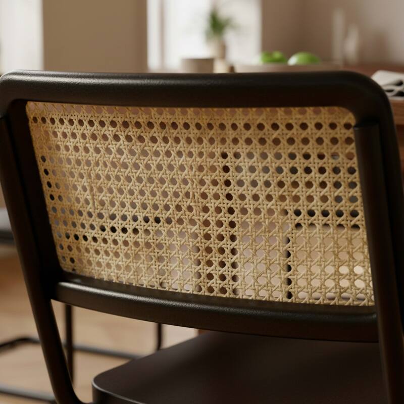 Sedie in legno e metallo - Set di 2 (3/8)