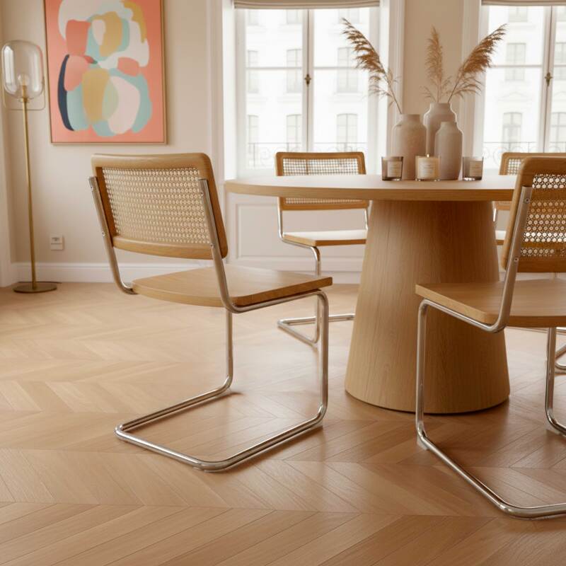 Sedie in legno e metallo - Set di 2