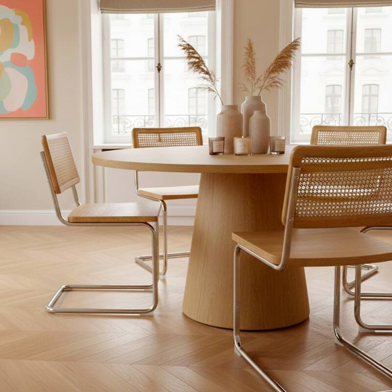 Sedie in legno e metallo - Set di 2 (7/8)