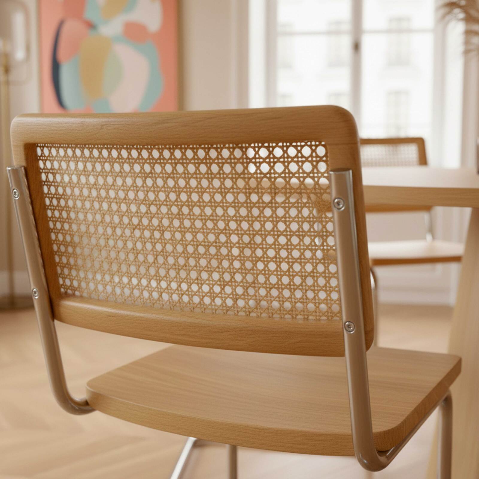 Sedie in legno e metallo - Set di 2