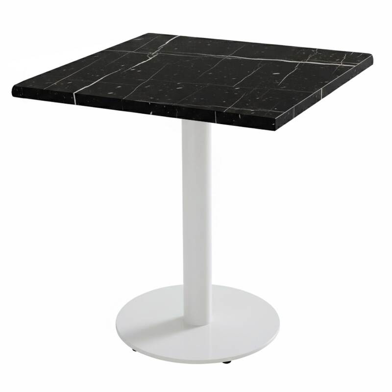 Piano quadrato in legno laminato sagomato 70 x 70 cm (4/5)