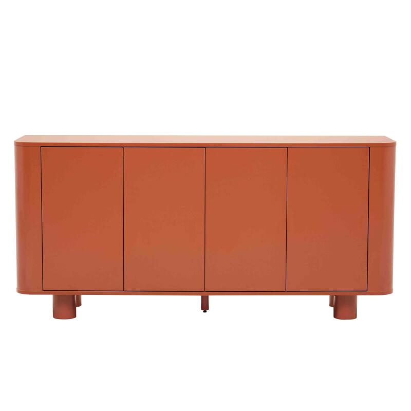 Buffet arancione 4 ante 160 cm (2/8)
