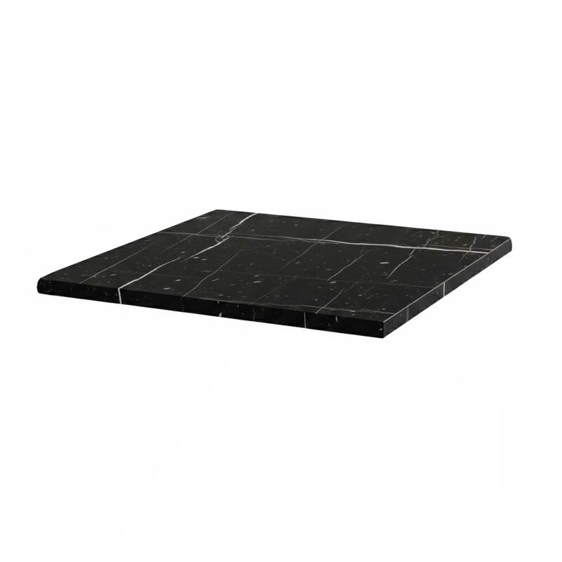 Piano quadrato in legno laminato sagomato 70 x 70 cm