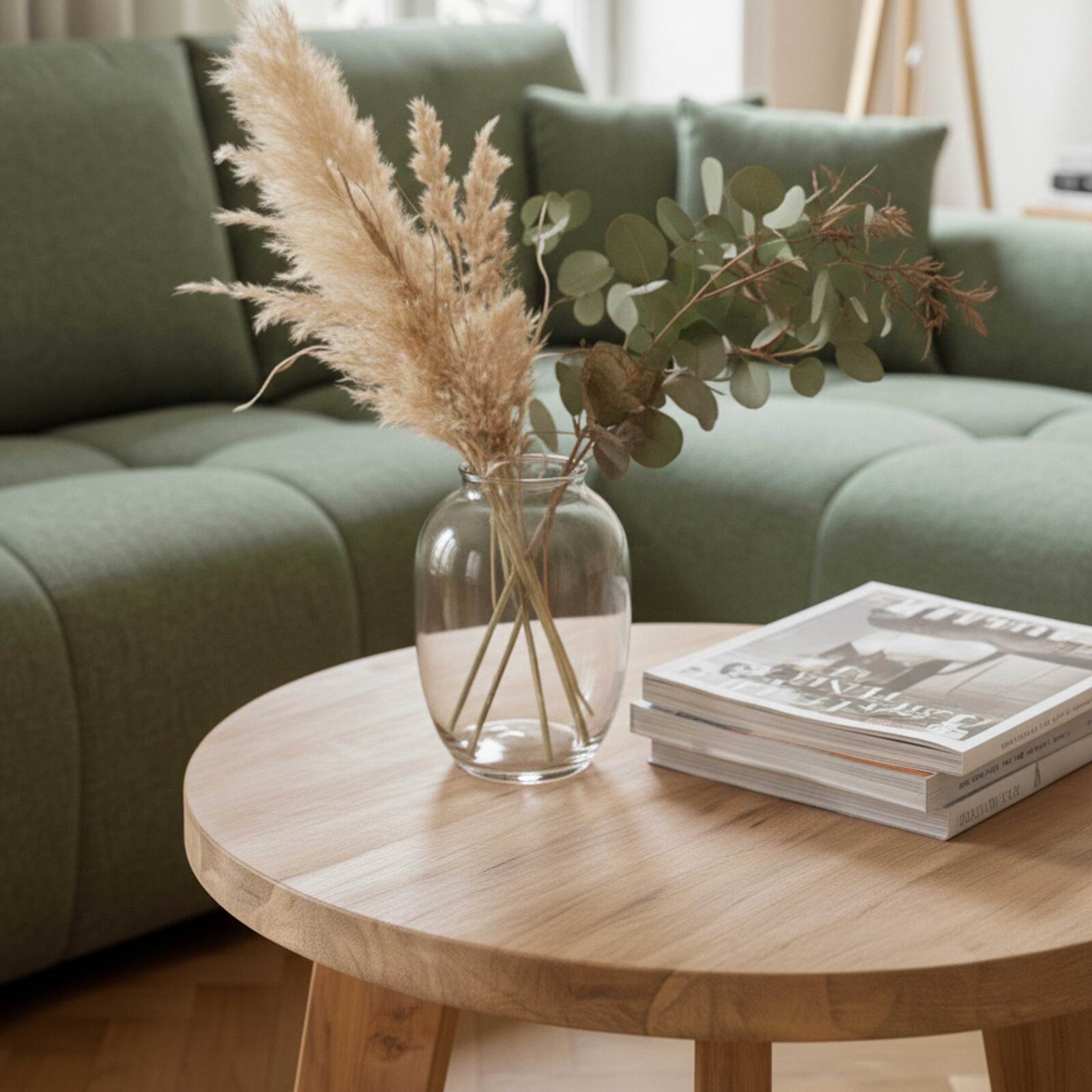 Tavolino da salotto in teak massello riciclato rotondo Ø50 cm stile boho