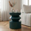 Tavolino da salotto effetto laccato rotondo Ø40 cm stile retrò - Lifestyle