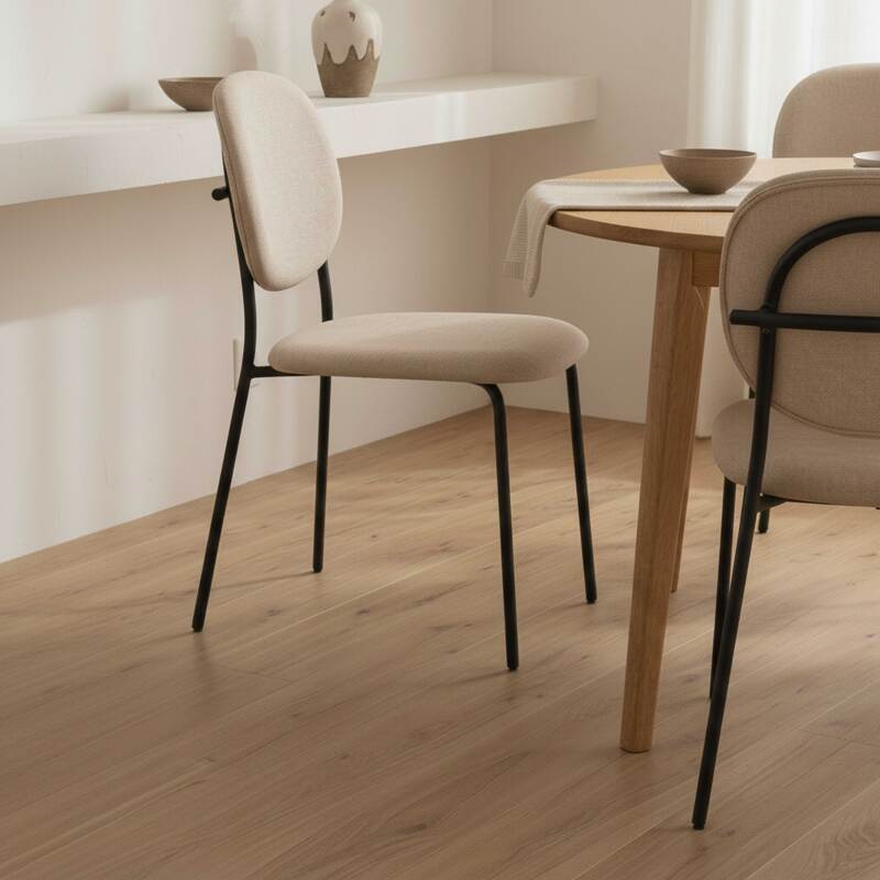 Sedie in tessuto e metallo - Set di 2 (2/8)