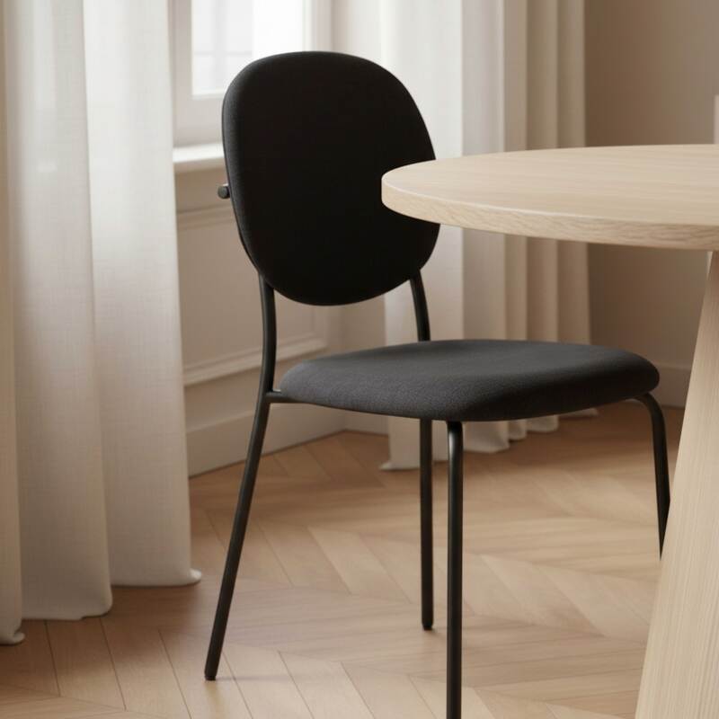 Sedie in tessuto e metallo - Set di 2 (2/8)