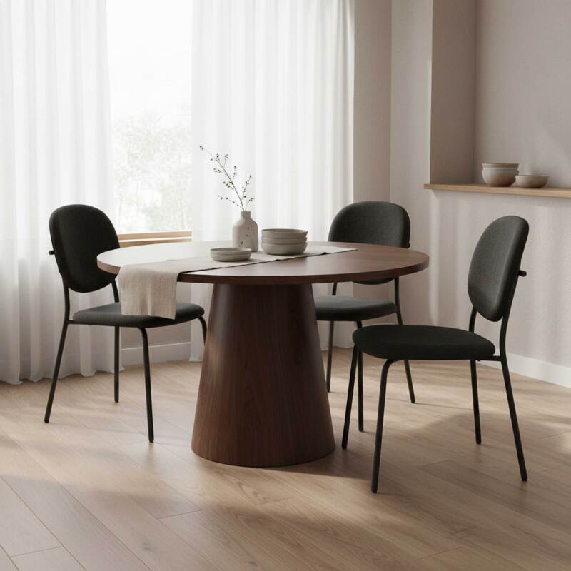 Sedie in tessuto e metallo - Set di 2 (7/8)