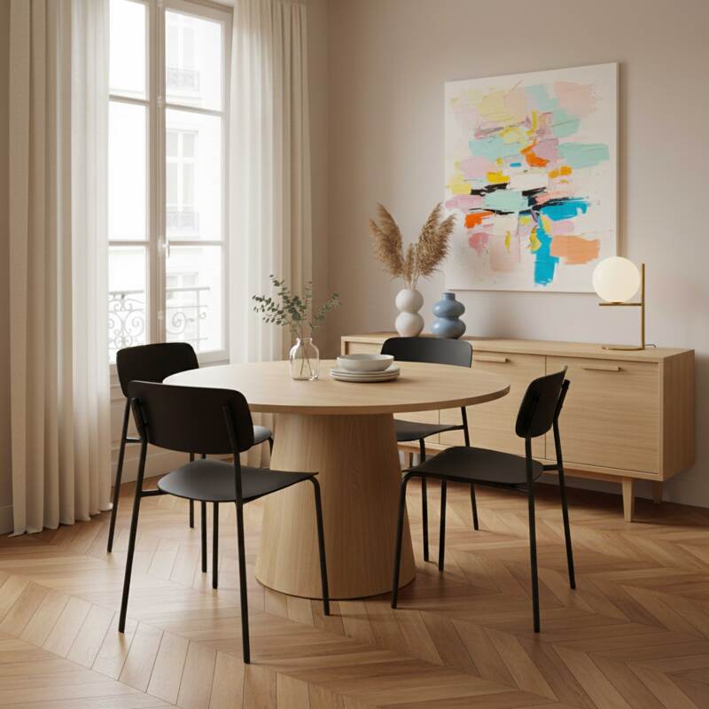 Sedie in plastica e metallo - Set di 2