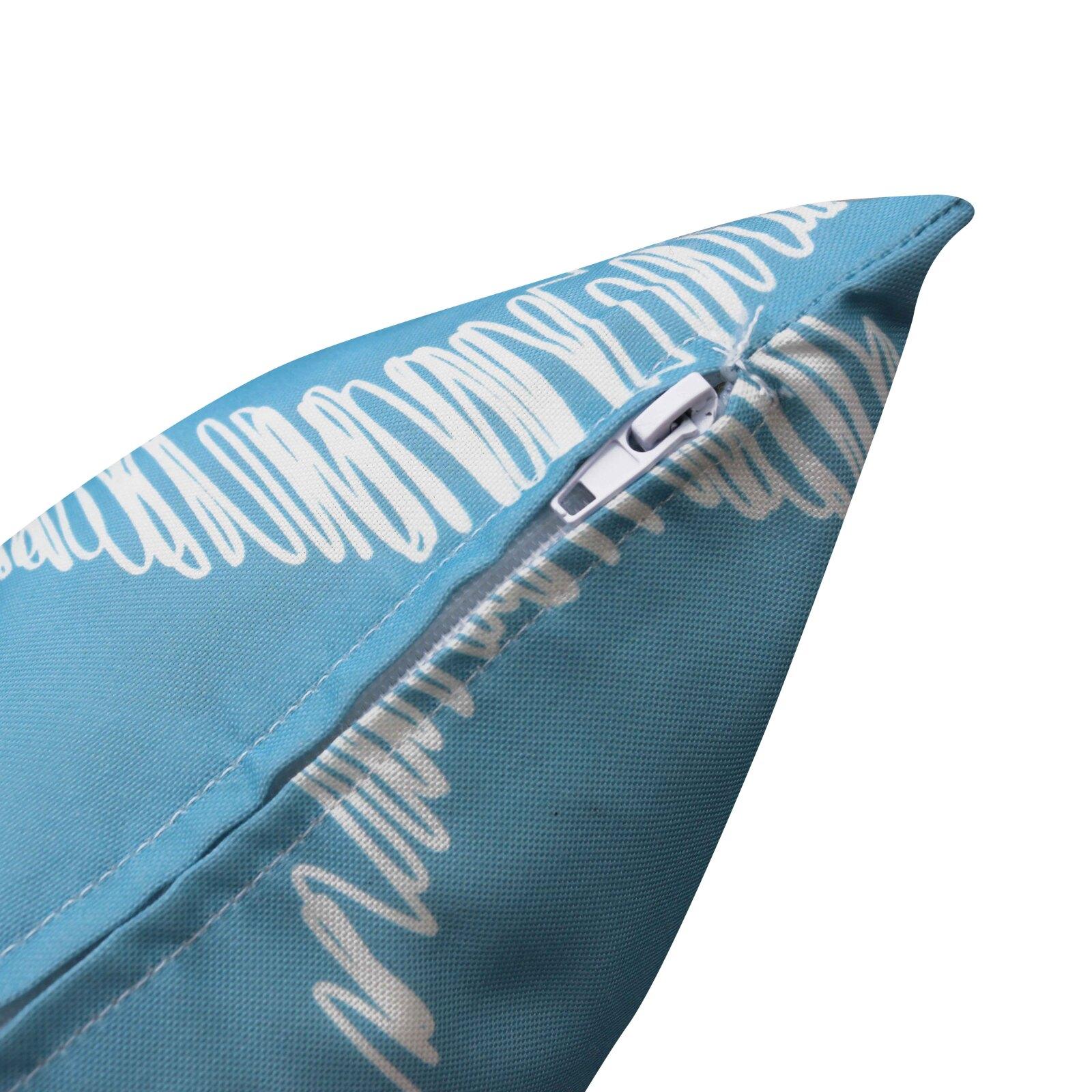 Cuscini da esterno quadrati sfoderabili 45x45 cm - Set di 2