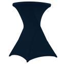 Tavolo alto pieghevole 80x110 e fodera elastica blu navy