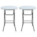 Tavolo alto pieghevole 80x110 cm - Set di 2