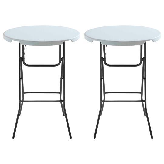 Tavolo alto pieghevole 80x110 cm - Set di 2