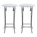 Tavolo alto pieghevole 60x110 cm - Set di 2