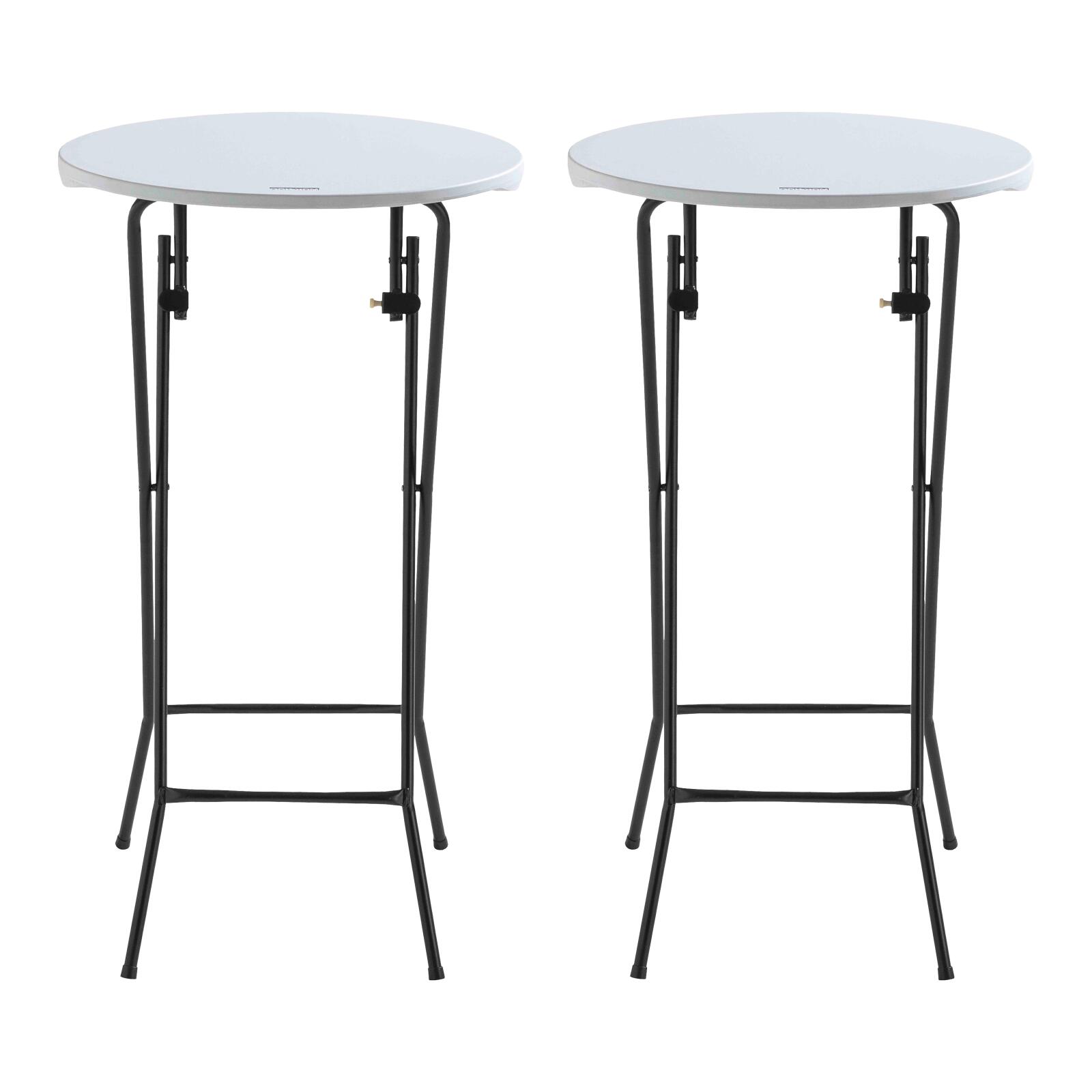 Tavolo alto pieghevole 60x110 cm - Set di 2
