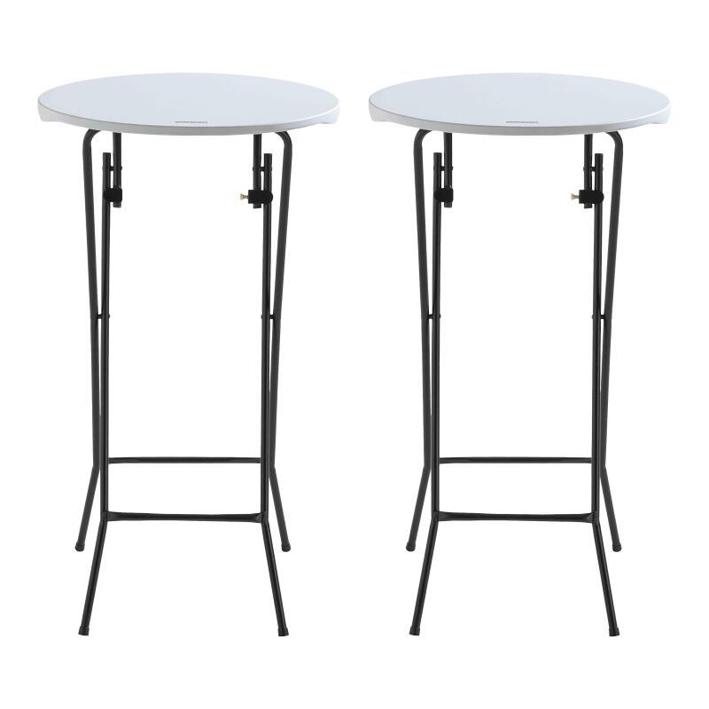 Tavolo alto pieghevole 60x110 cm - Set di 2