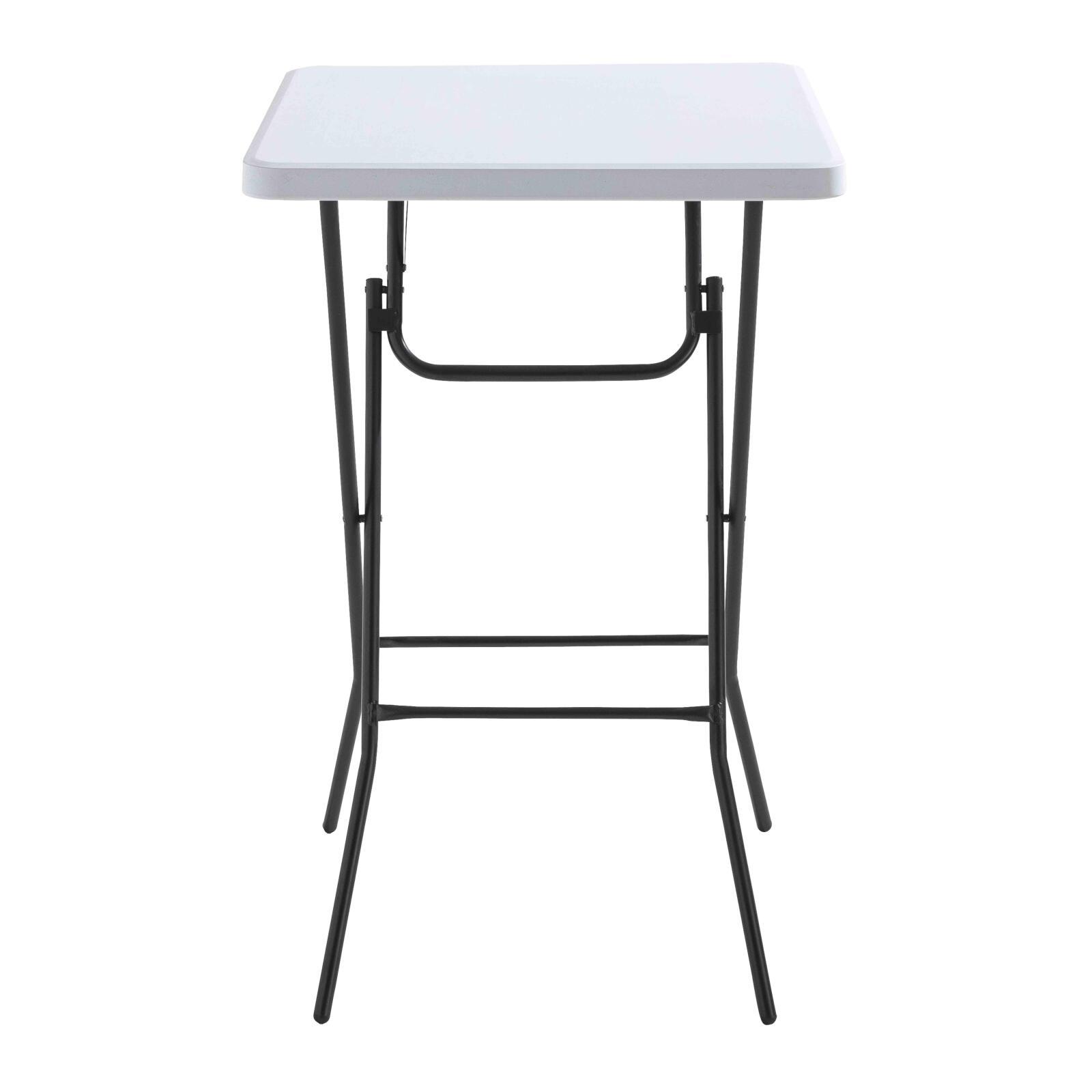 Tavolo alto pieghevole 68x68x110 cm - Set di 5