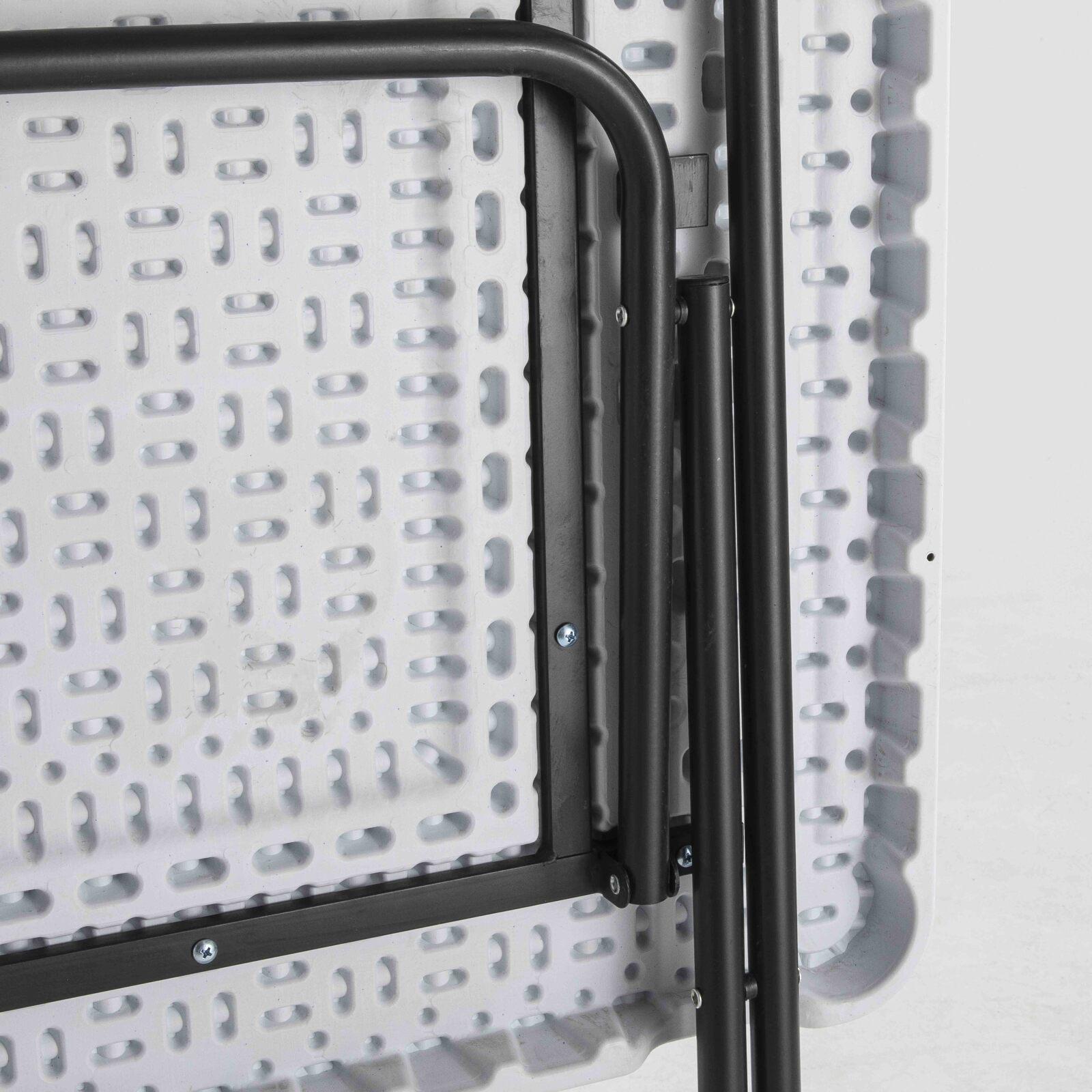 Tavolo alto pieghevole 68x68x110 cm - Set di 5