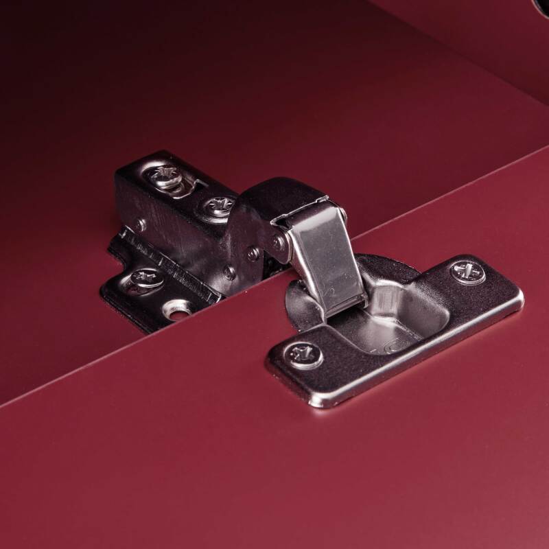 Mobile TV in MDF con decoro melaminico FSC® e metallo 150 cm (6/7)