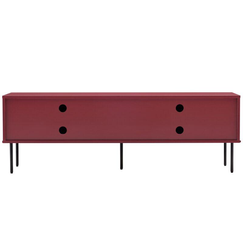 Mobile TV in MDF con decoro melaminico FSC® e metallo 150 cm (4/7)