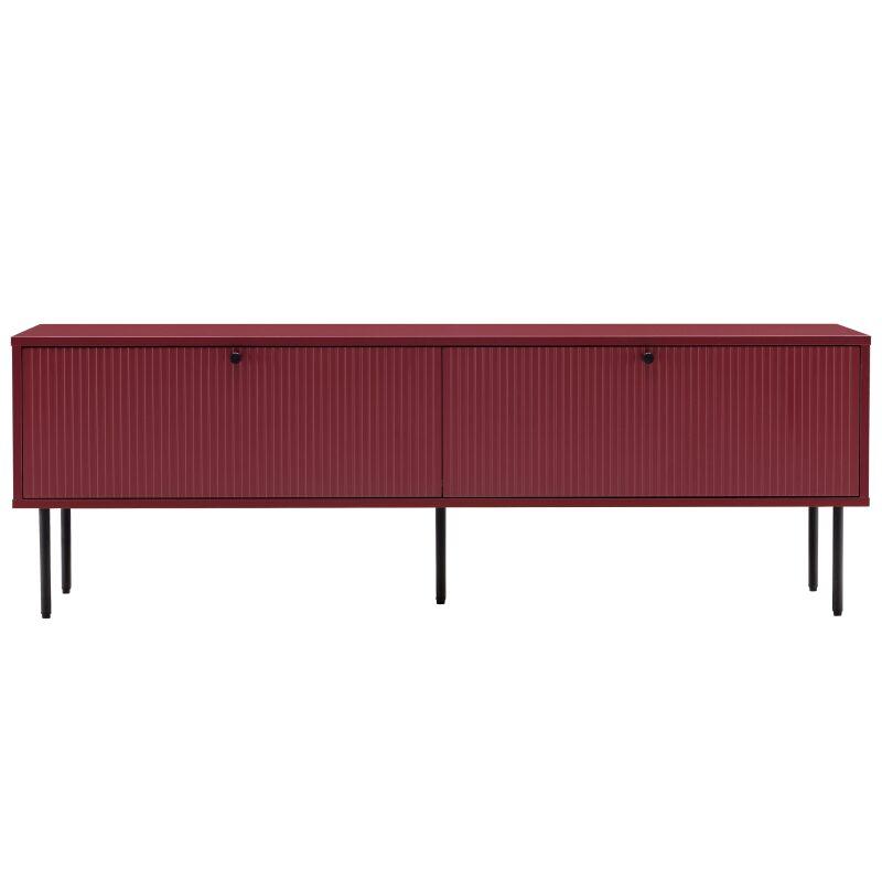 Mobile TV in MDF con decoro melaminico FSC® e metallo 150 cm (2/7)