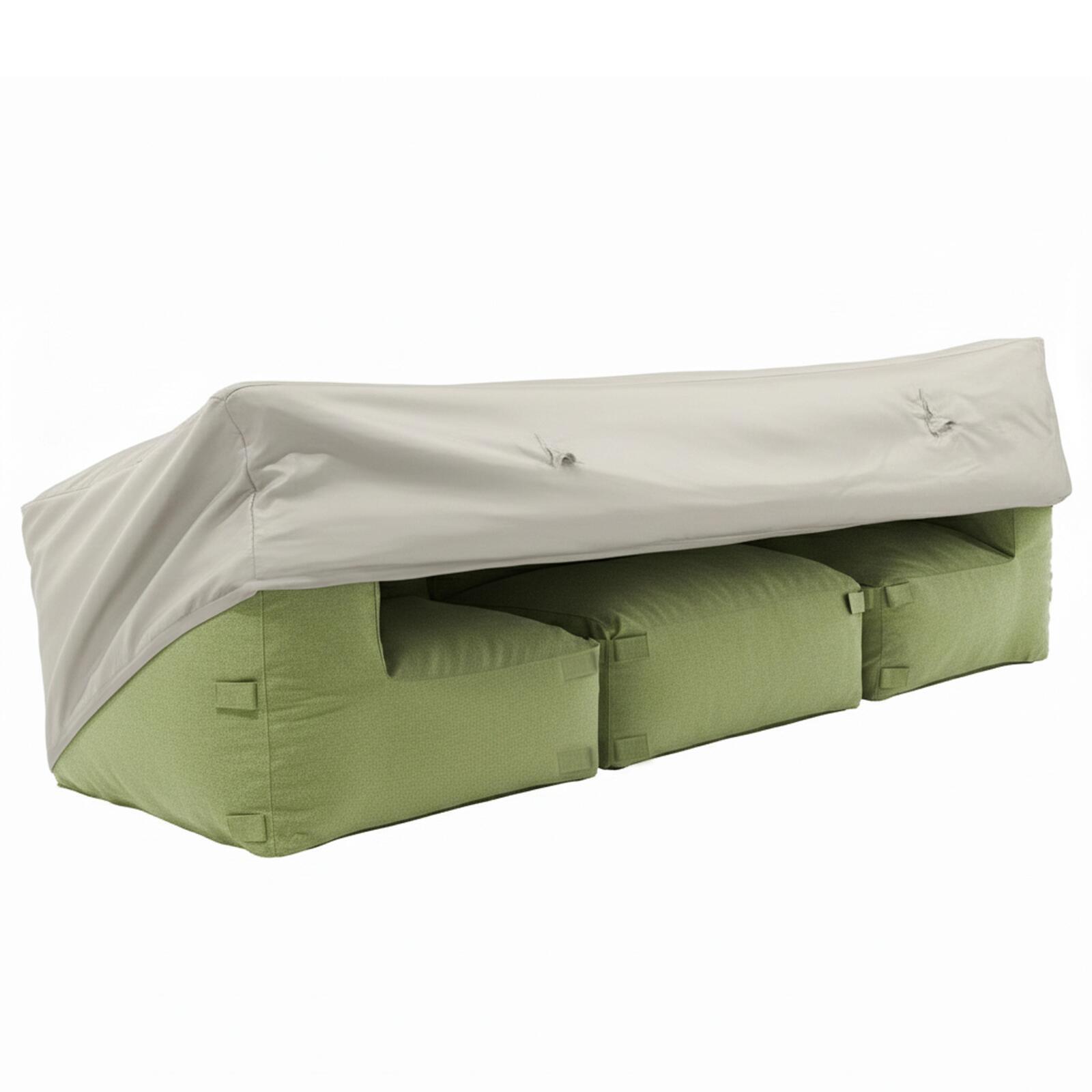 Copertura per divano modulare da esterno di 2 poltrone angolari e 1 poltrona