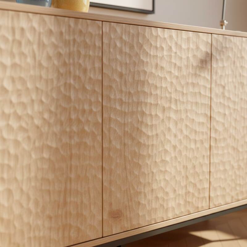 Buffet effetto legno 3 ante 147 cm (3/8)