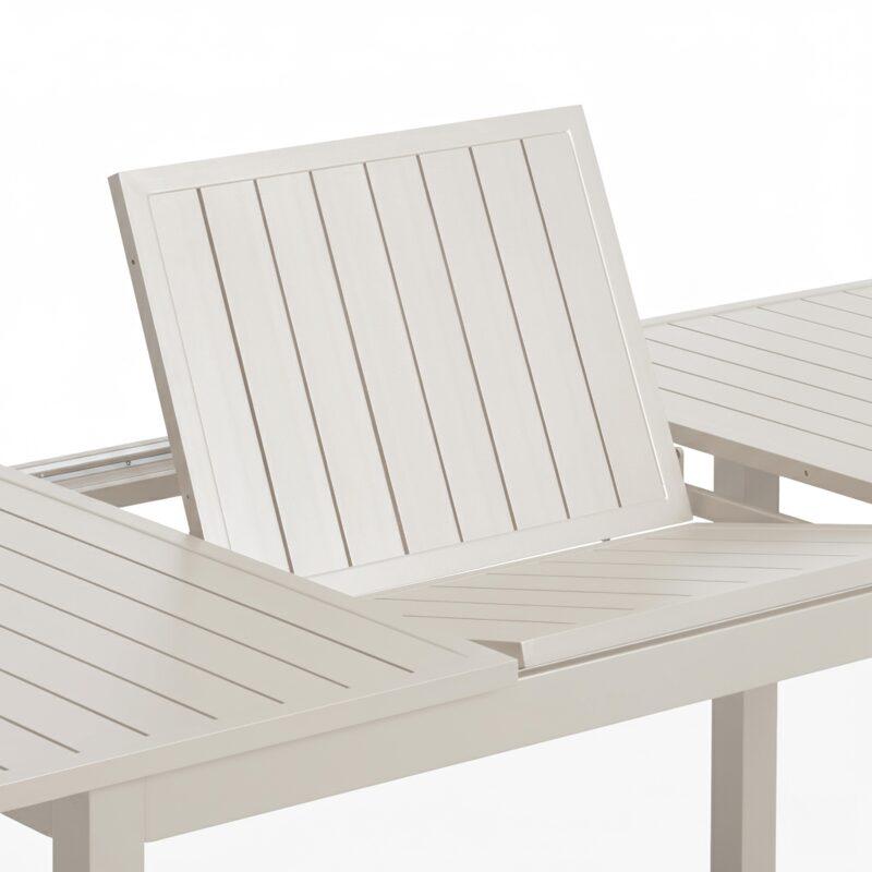 Tavolo da giardino allungabile in alluminio 8 a 10 persone 174/238x100 cm (4/7)