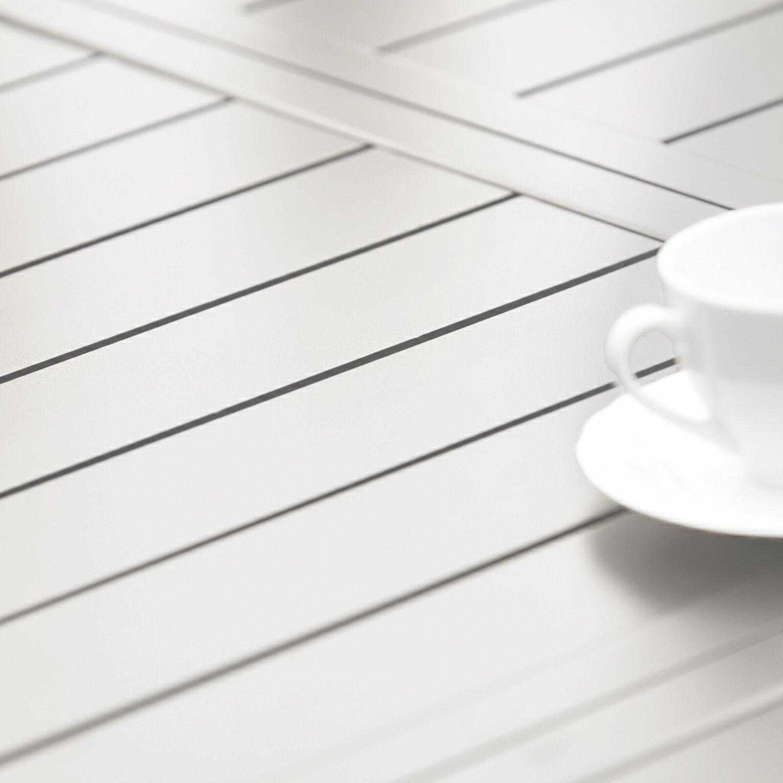 Tavolo da giardino allungabile in alluminio 8 a 10 persone 174/238x100 cm