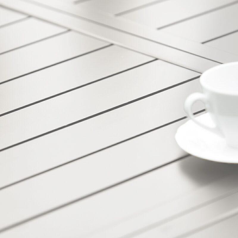 Tavolo da giardino allungabile in alluminio 8 a 10 persone 174/238x100 cm (5/7)