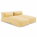 Divano modulare da esterno con 2 posti con 2 chaise longue