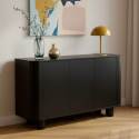 Buffet effetto legno 3 ante 120 cm stile scandinavo