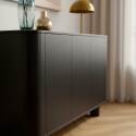 Buffet effetto legno 3 ante 120 cm stile scandinavo