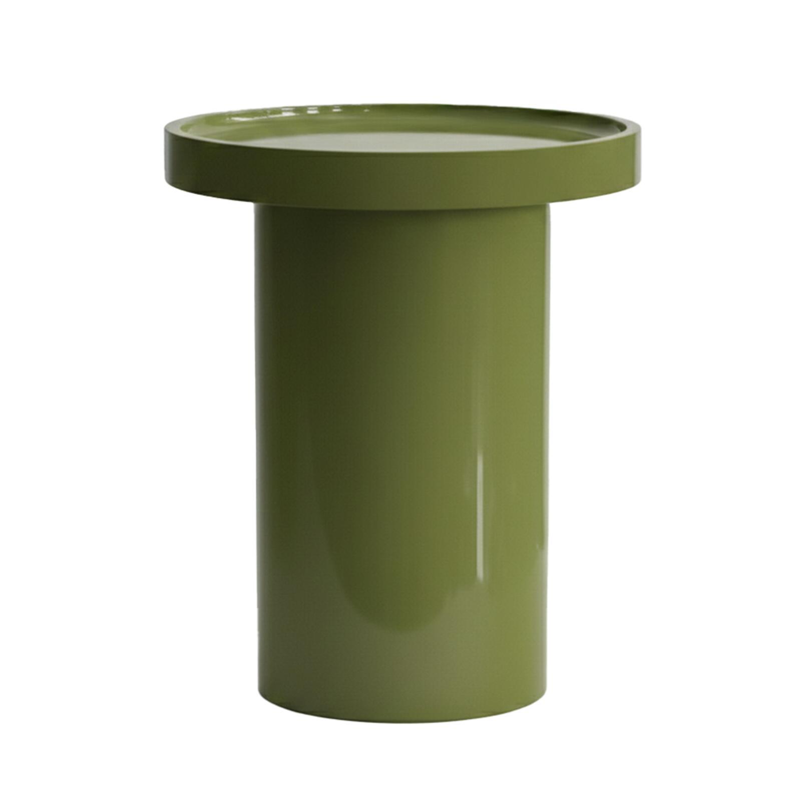 Tavolini estraibili effetto laccato rotondi Ø70, Ø50 e Ø40 cm stile retrò - Set da 3