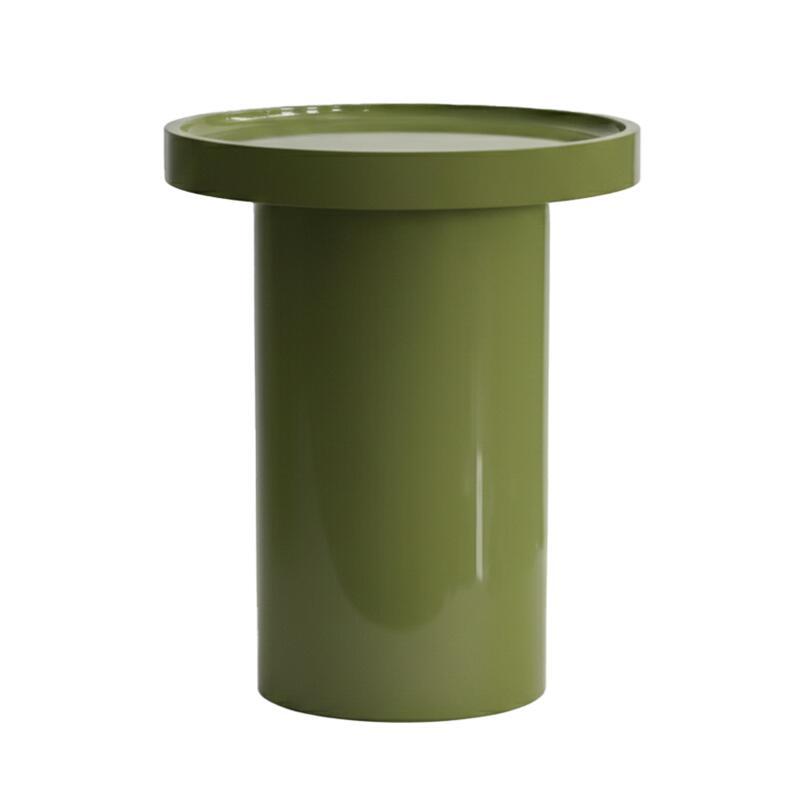 Tavolini estraibili effetto laccato rotondi Ø70, Ø50 e Ø40 cm stile retrò - Set da 3 (4/5)