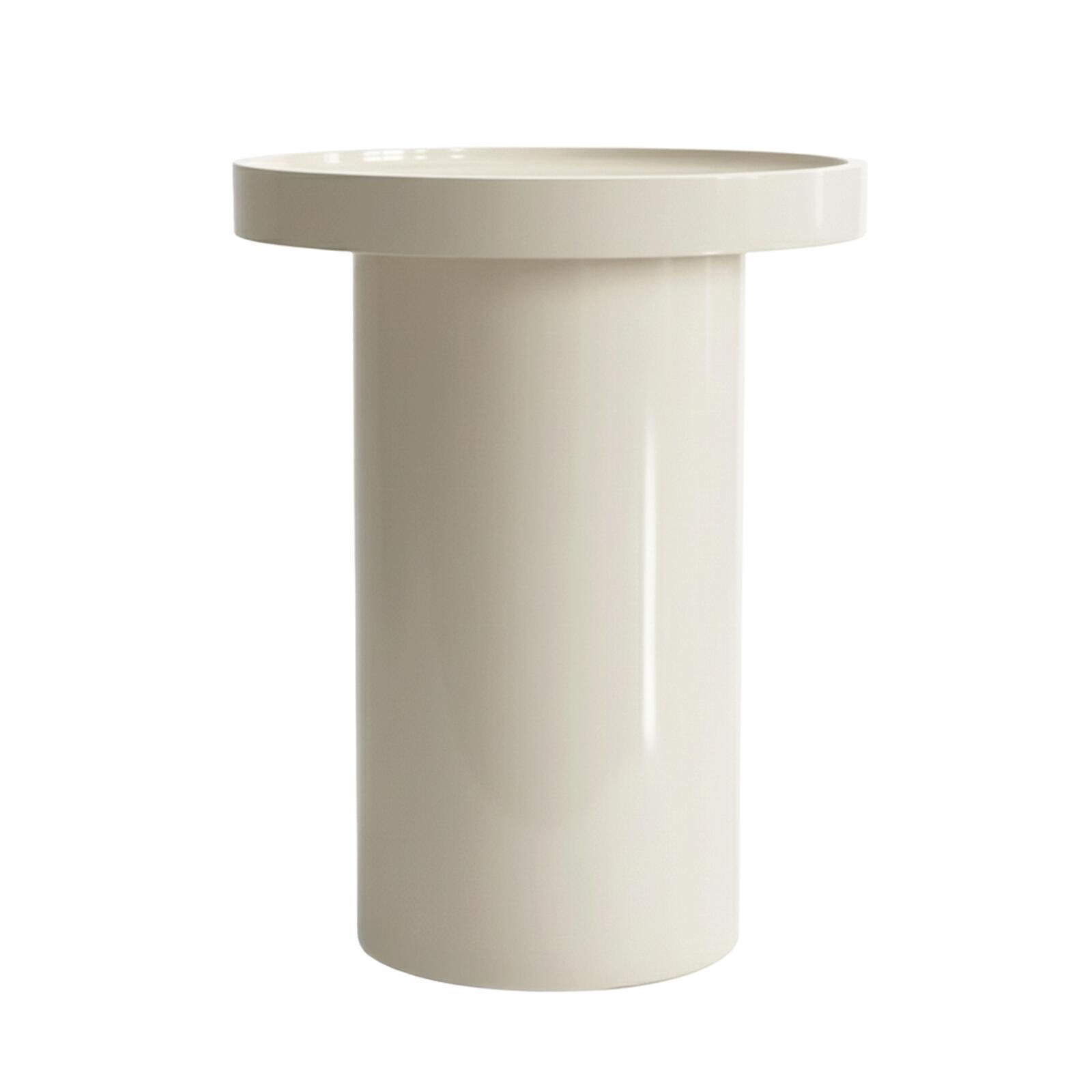 Tavolini estraibili effetto laccato rotondi Ø70, Ø50 e Ø40 cm stile retrò - Set da 3