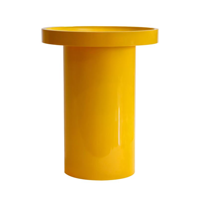 Tavolini estraibili effetto laccato rotondi Ø70, Ø50 e Ø40 cm stile retrò - Set da 3 (4/5)