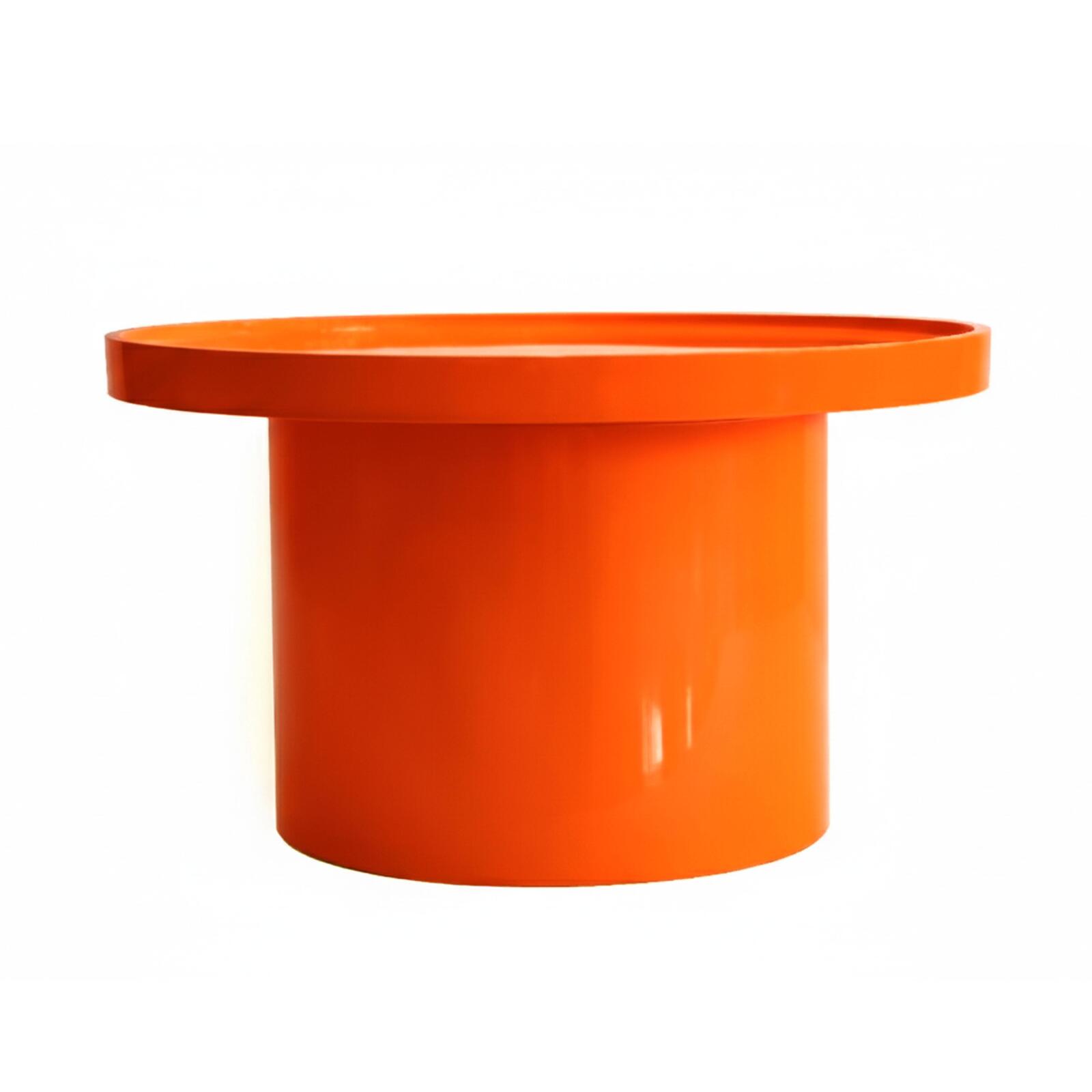 Tavolini estraibili effetto laccato rotondi Ø70, Ø50 e Ø40 cm stile retrò - Set da 3