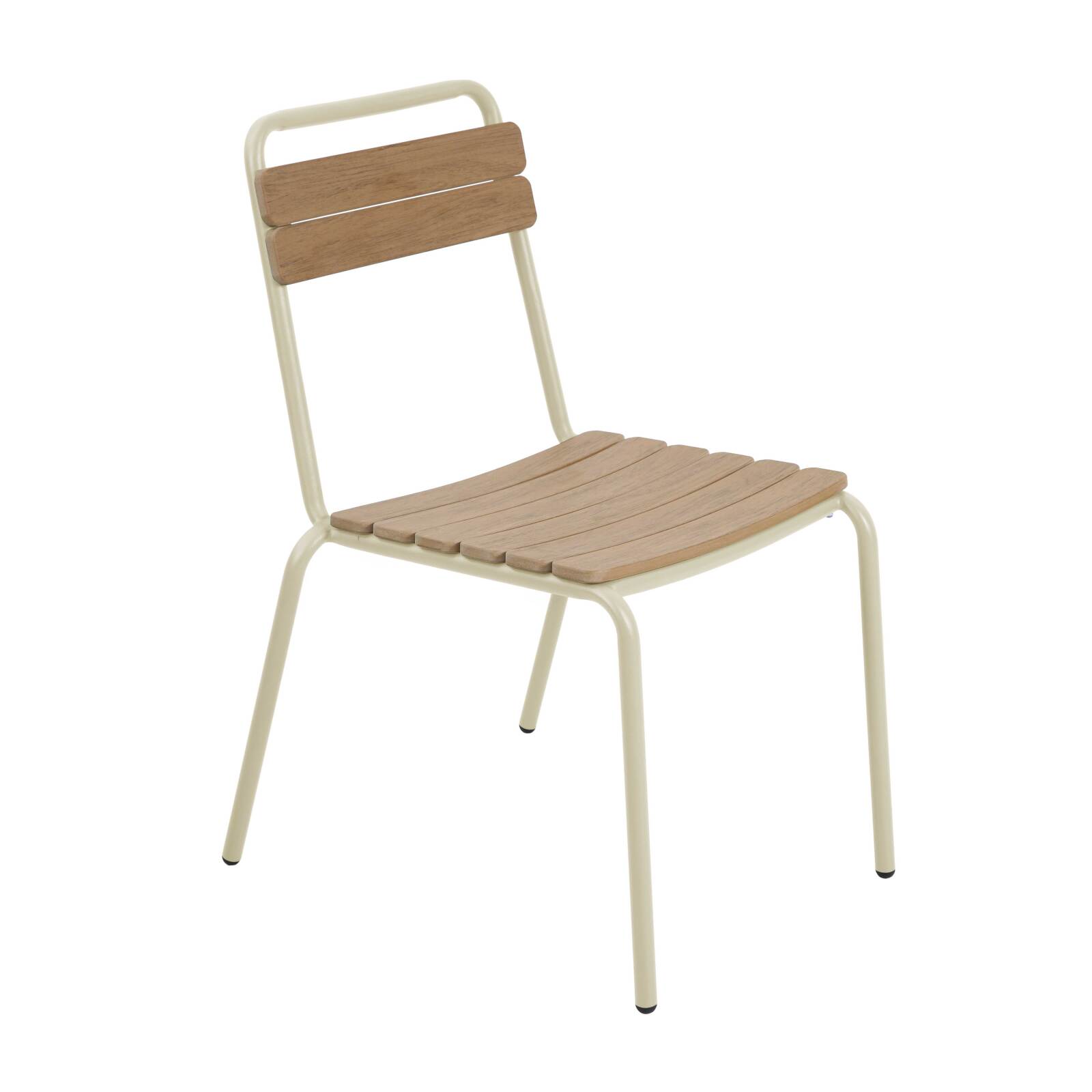 Tavolo da giardino effetto legno in metallo y polywood 180x90 cm e 8 sedie