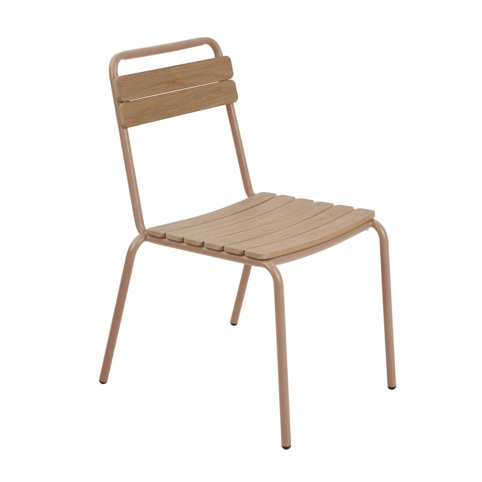 Tavolo da giardino effetto legno in metallo y polywood 180x90 cm e 8 sedie