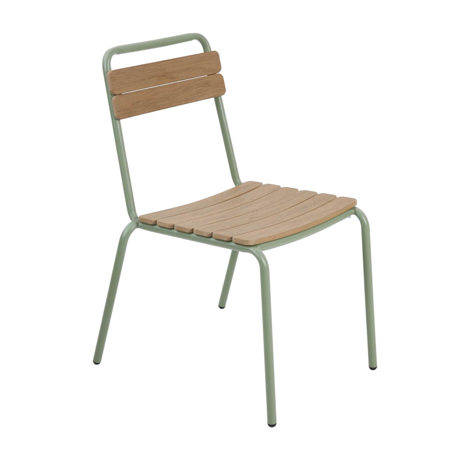 Tavolo da giardino effetto legno in metallo y polywood 180x90 cm e 8 sedie