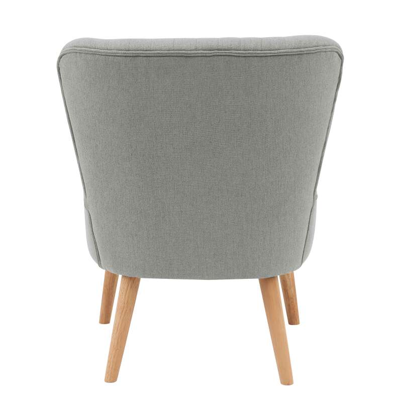 Poltrone rospo in tessuto e legno - Set di 2