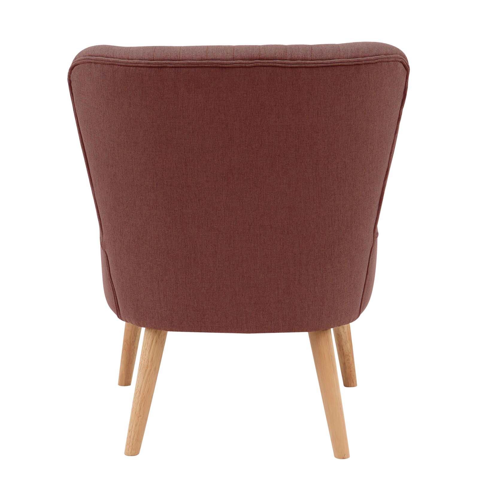 Poltrone rospo in tessuto e legno - Set di 2