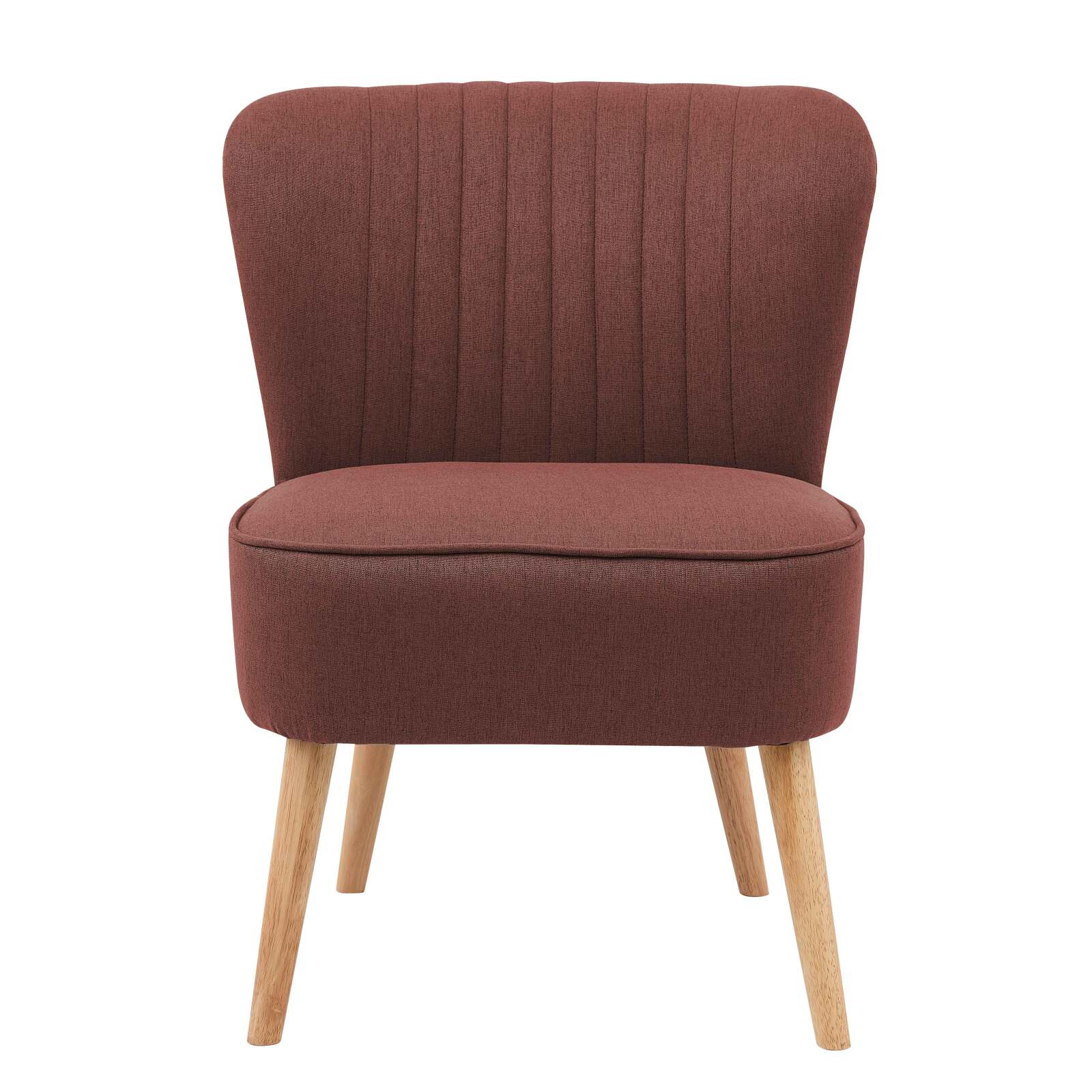 Poltrone rospo in tessuto e legno - Set di 2