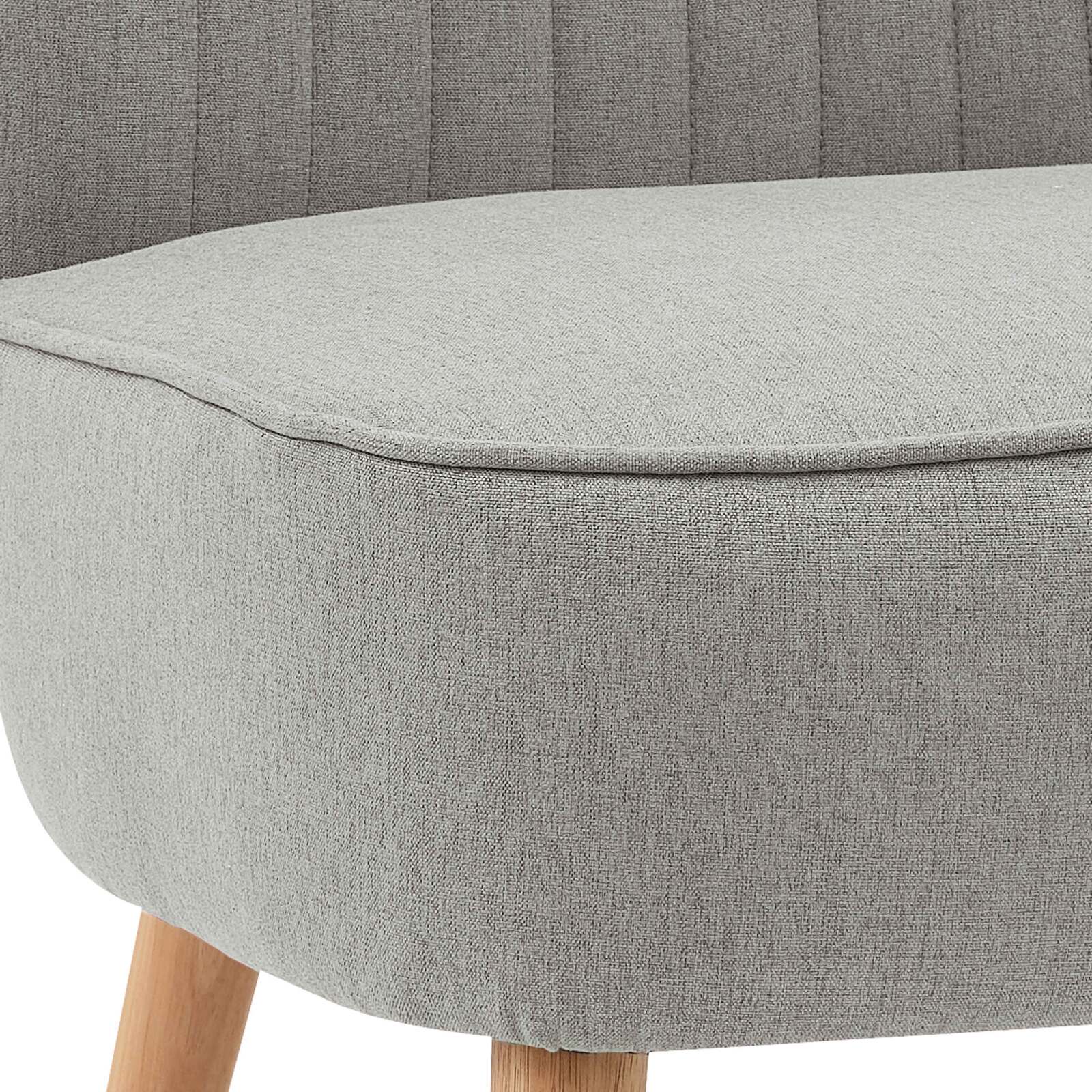 Poltrone rospo in tessuto e legno - Set di 2