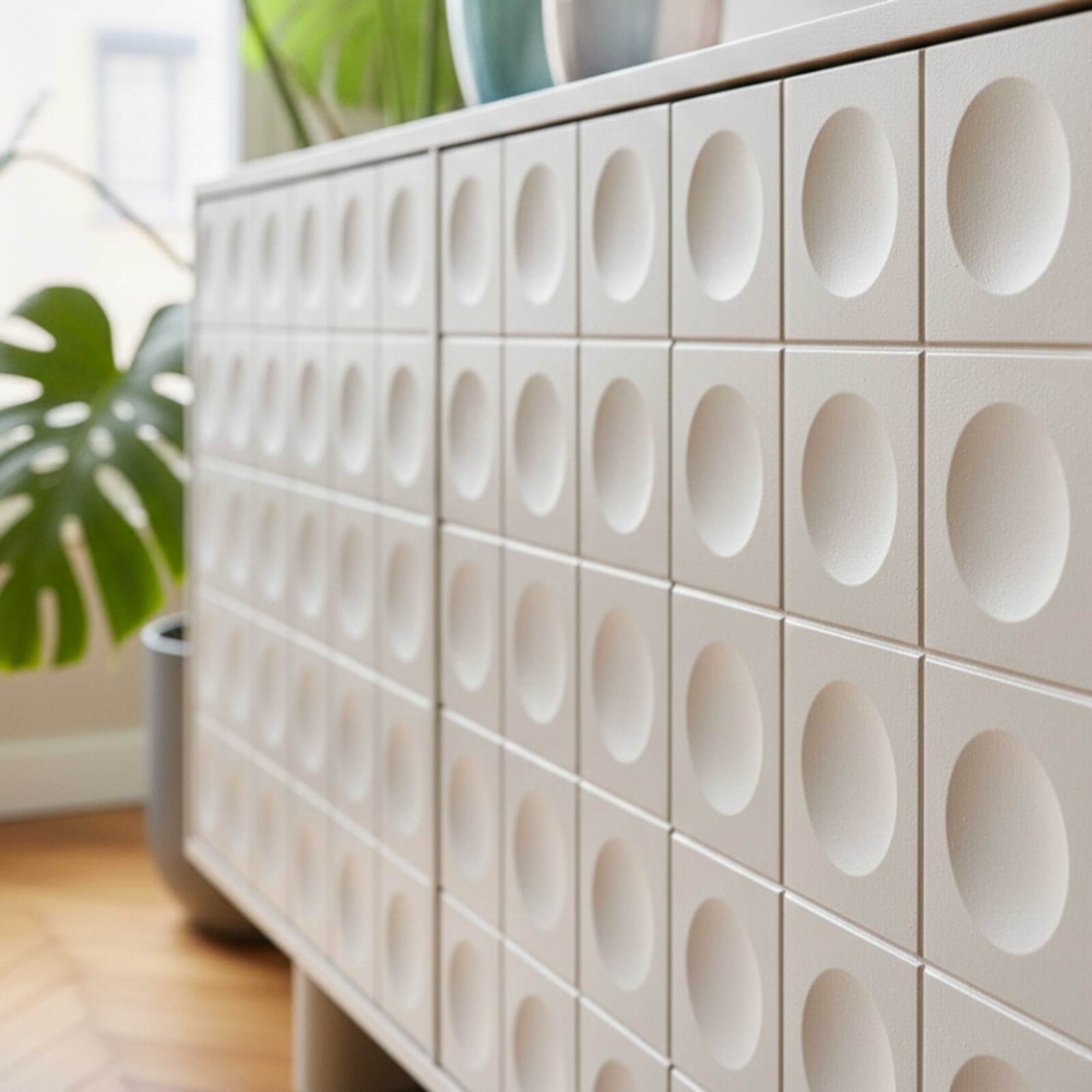 Buffet tinta unita 2 ante 3 cassetti 160 cm